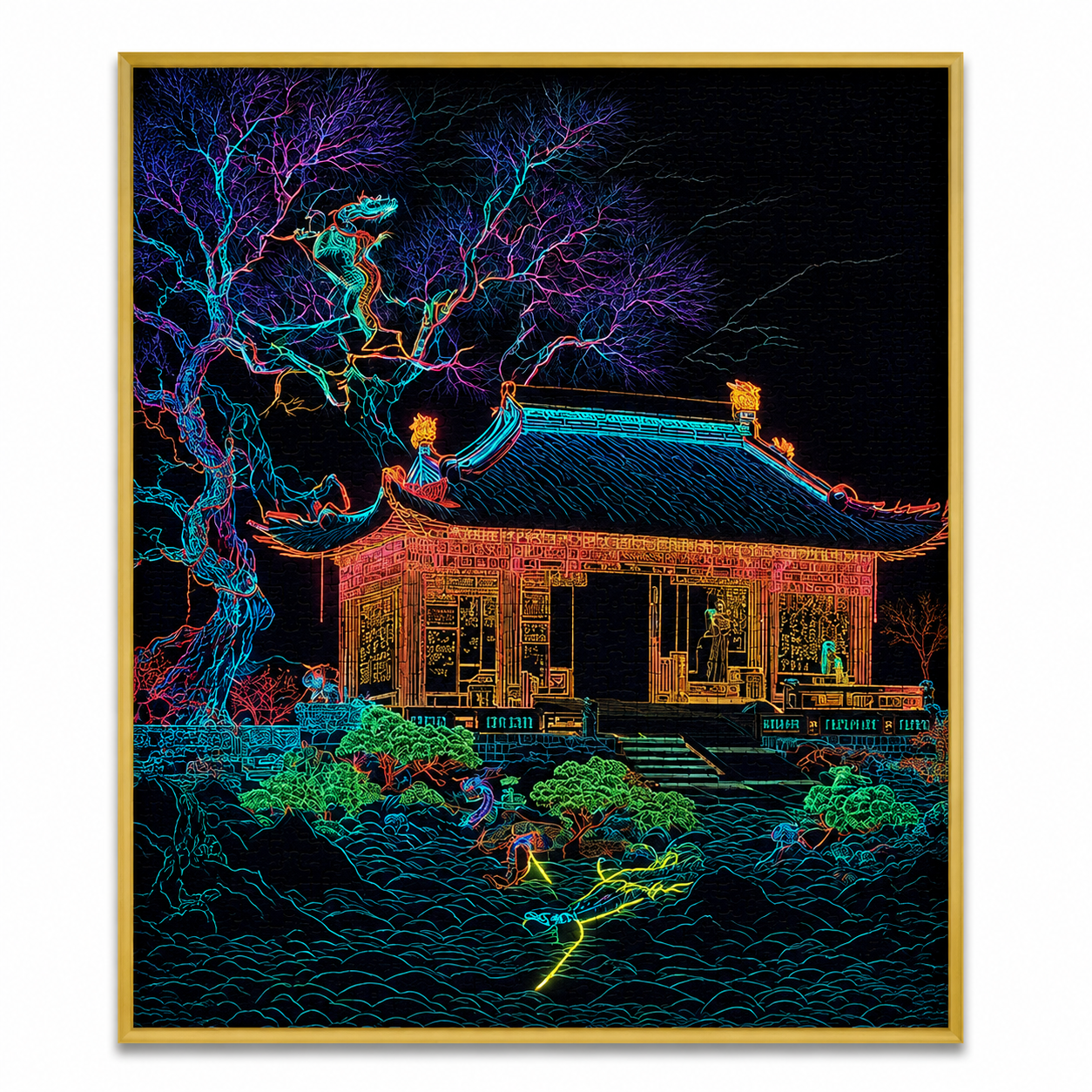 Dream Lantern Cities™ Collection Eastern Fantasy Wooden Puzzle Collection for Mindful Living