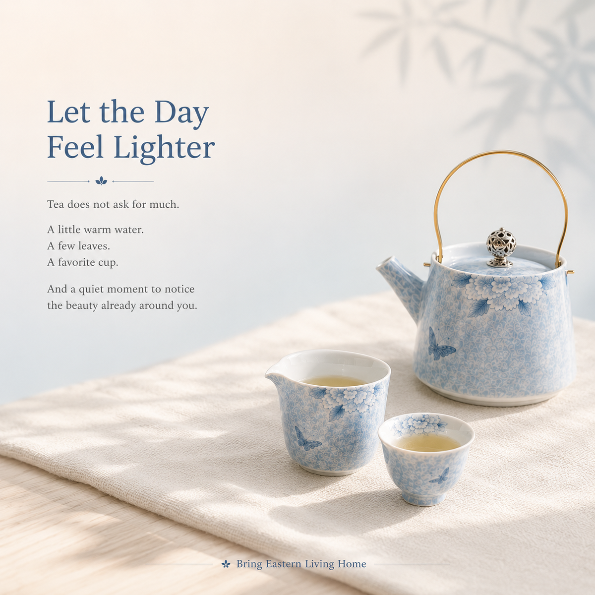 Butterfly Blossom Hand-Painted Gongfu Tea Set – Complete Gift Set