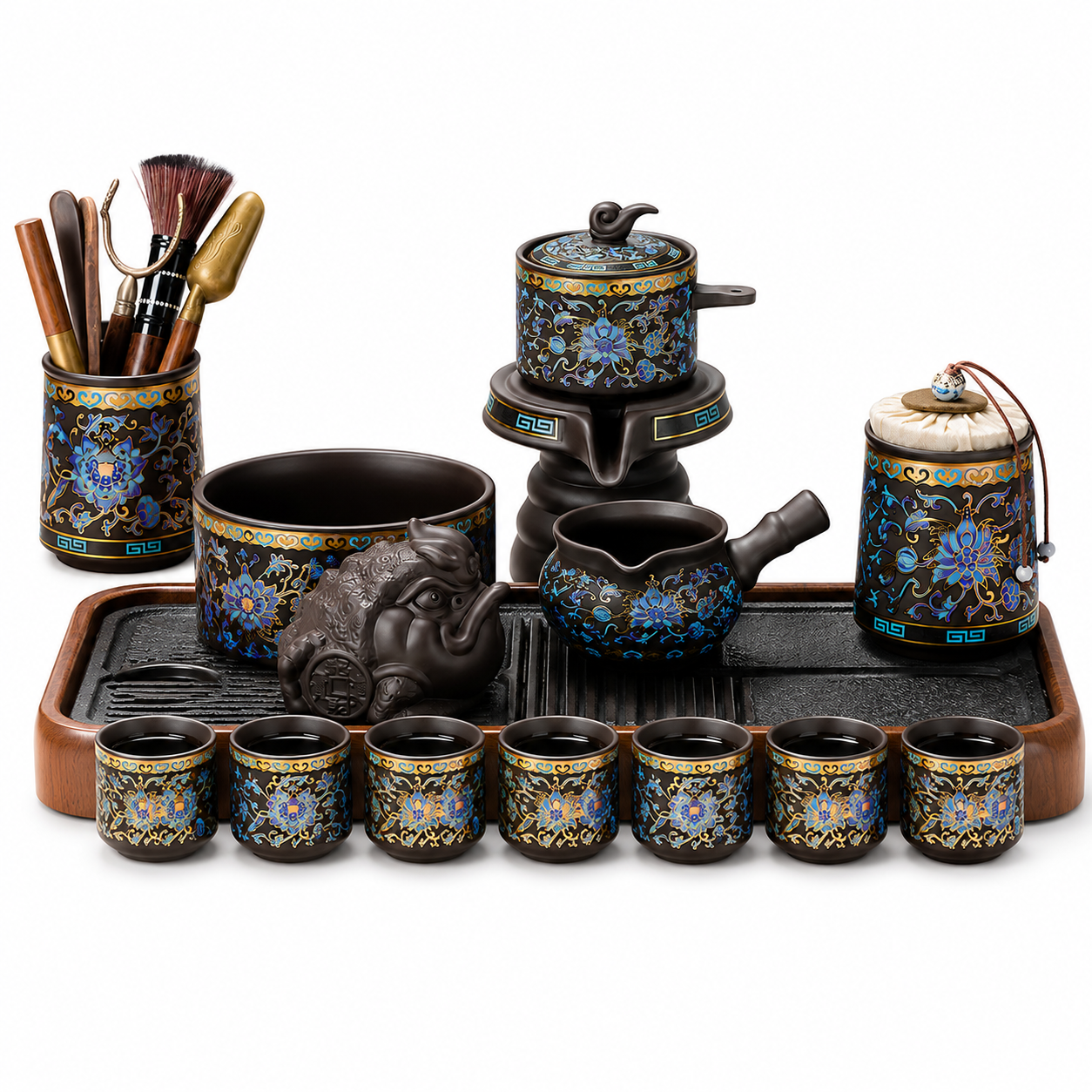 Royal Blue Lotus Gongfu Tea Ceremony Set™