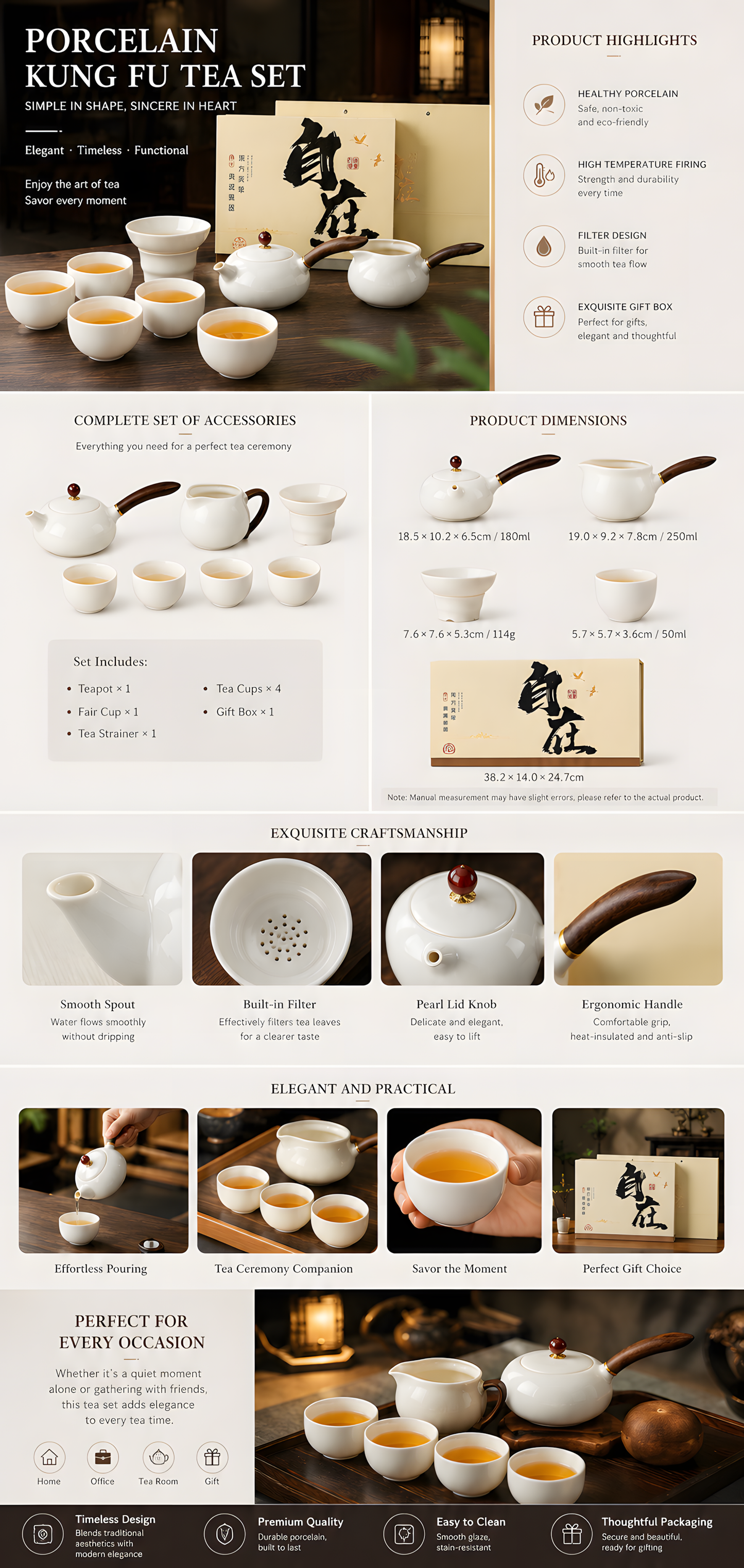 Oriental Elegance Ceramic Tea Set™ – Traditional Chinese Tea Ceremony Gift Collection