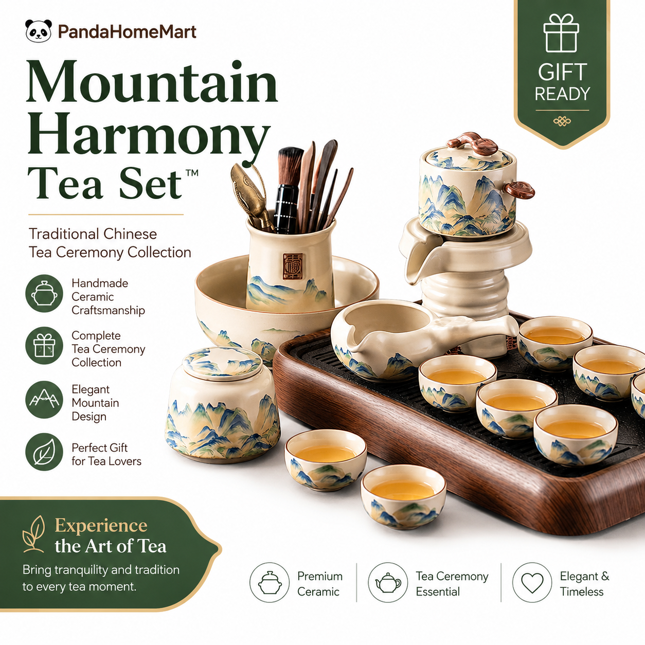 Mountain Harmony Tea Set™ | Premium Chinese Gongfu Tea Ceremony Collection