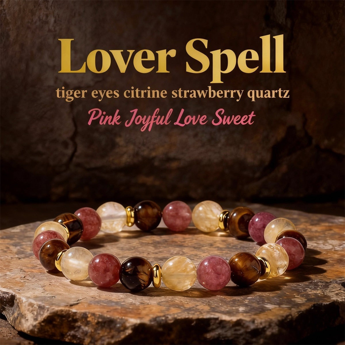 Love & Harmony Crystal Bracelet™ | Strawberry Quartz Energy Bracelet