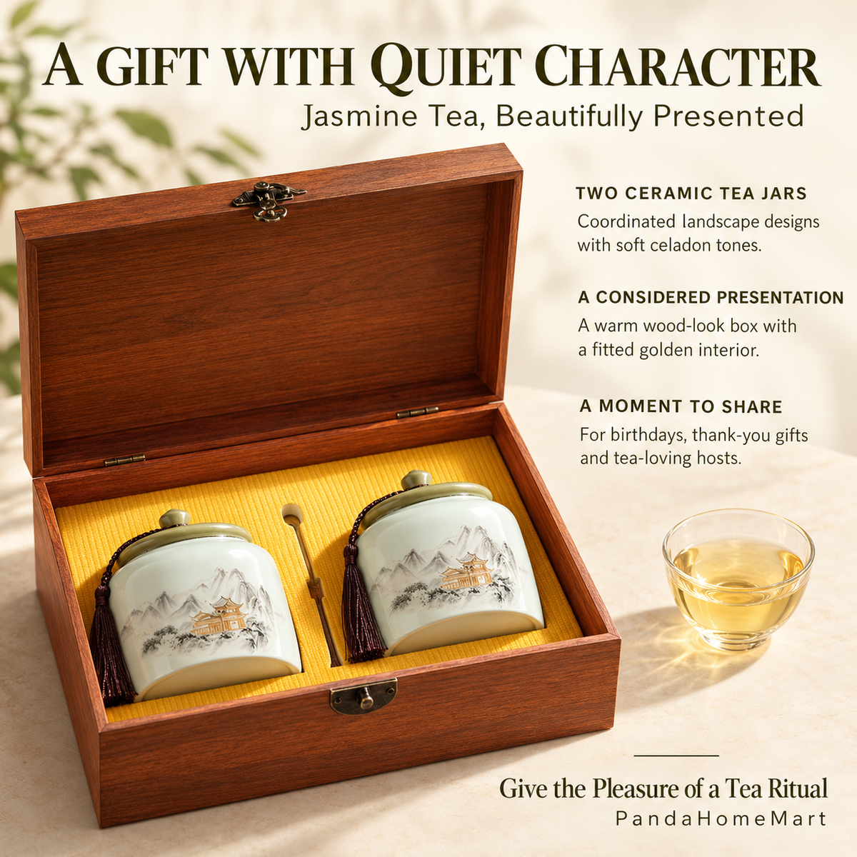 High-Mountain Jasmine Green Tea Gift Set – 260 g