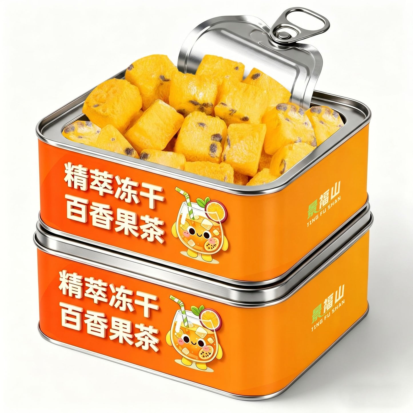 Freeze-Dried Passion Fruit Tea Cubes – Tropical Fruit Tea for Hydration, Summer Wellness & Refreshing Energy Drinks
