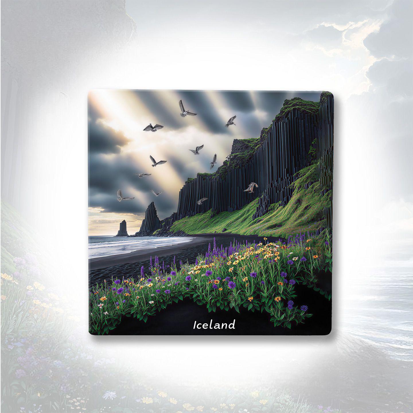 Imperial Iceland™ Collection Land of Fire, Ice & Timeless Wonder Premium Ceramic Heritage Magnet Set (3 Pieces)