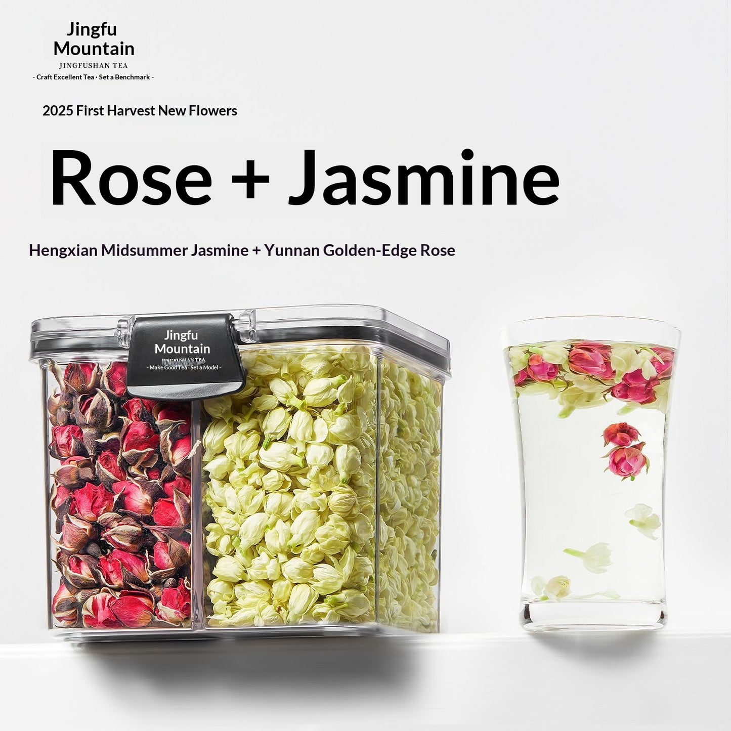 Rose & Jasmine Flower Tea – Chinese Floral Wellness Tea for Relaxation, Beauty Rituals, Emotional Healing & Elegant Tea Ceremony