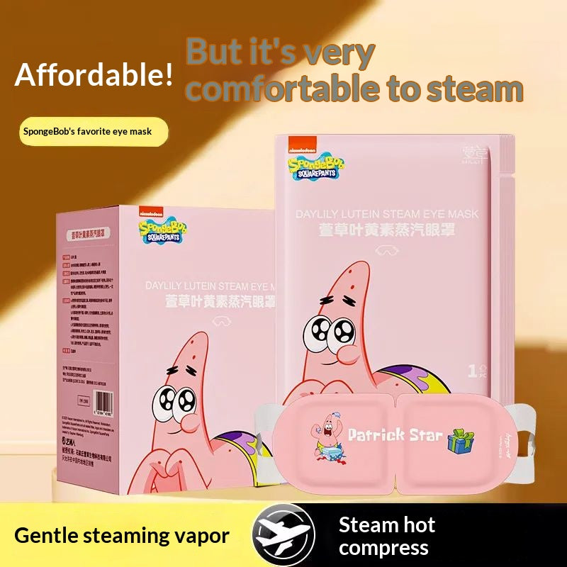 Cute Pink Star Steam Eye Mask – Warm Eye SPA For Relaxation, Better Sleep & Cozy Self-Care