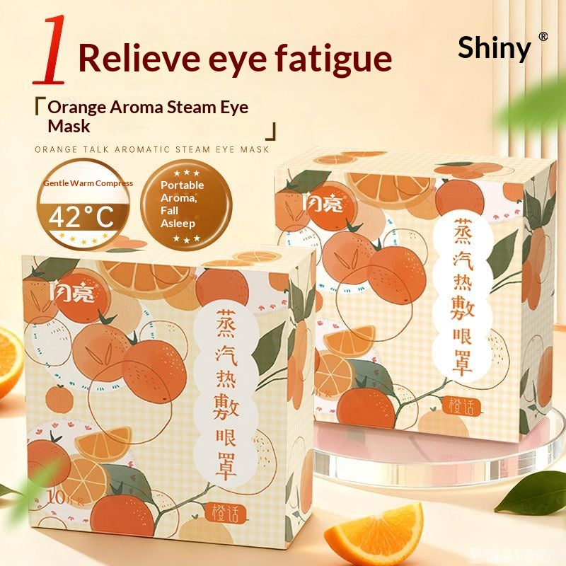 Orange Steam Eye Mask – Self Heating Aromatherapy Sleep Eye Mask for Eye Fatigue, Stress Relief & Relaxing Bedtime Care