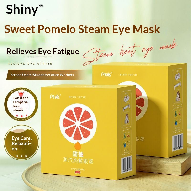 Yuzu Steam Eye Mask – Citrus Self Heating Eye Mask for Sleep, Eye Fatigue Relief & Emotional Relaxation