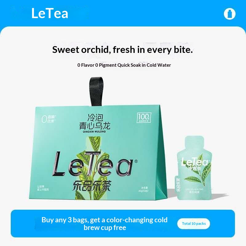 LeTea Qingxin Oolong Cold Brew Tea – Orchid Aroma Taiwanese Oolong Tea | Premium Oriental Wellness Tea