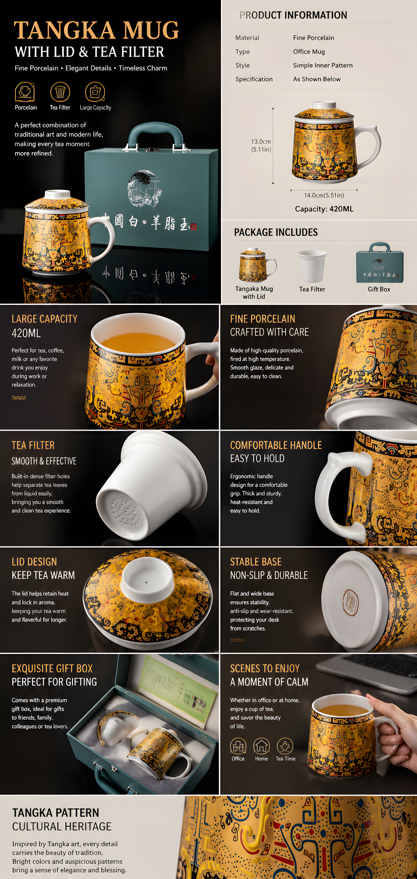 Blanc de Chine Imperial Tea Mug Gift Set™ | Luxury Chinese Porcelain Tea Cup