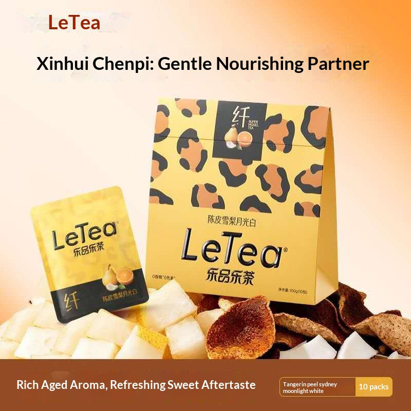 LeTea Rose Peach Gum Beauty Tea – Oriental Floral Wellness Tea for Skin Glow, Relaxation & Self Care