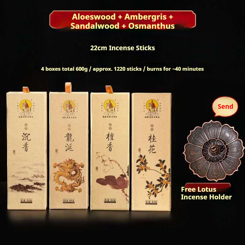 Traditional Chinese Incense Sticks Set – Sandalwood Zen Aromatherapy Collection