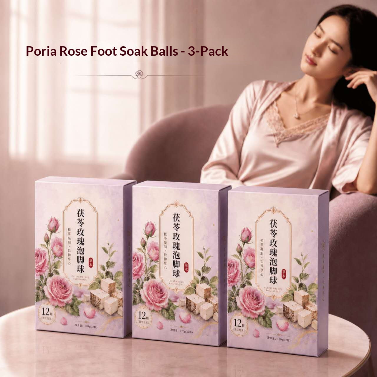 Rose Mugwort Herbal Foot Soak Balls™ Bloom Into Relaxation • Embrace Beauty • Create Your Evening Wellness Ritual