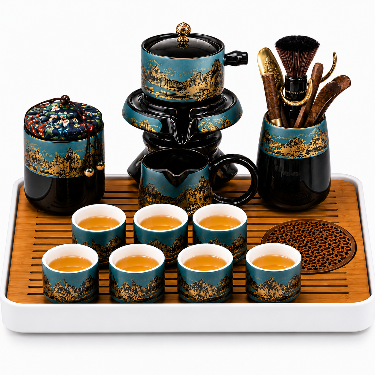 Emerald Peaks Automatic Gongfu Tea Ceremony Set™