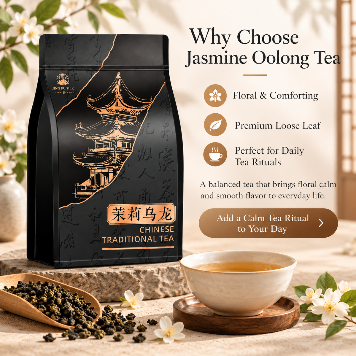 Jasmine Oolong Tea – Floral Chinese Oolong 200 g