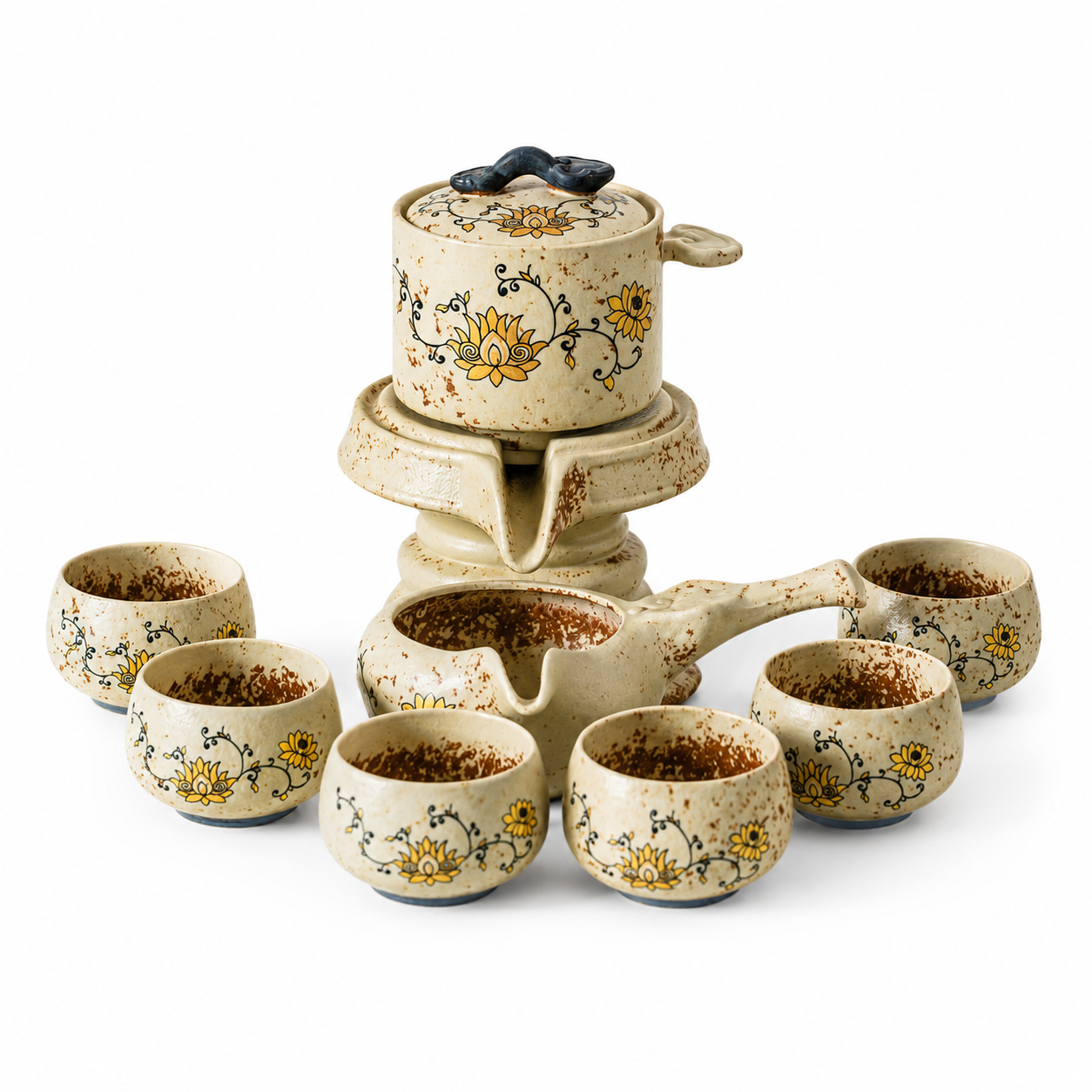 Lotus Harmony Ceramic Tea Ceremony Set™