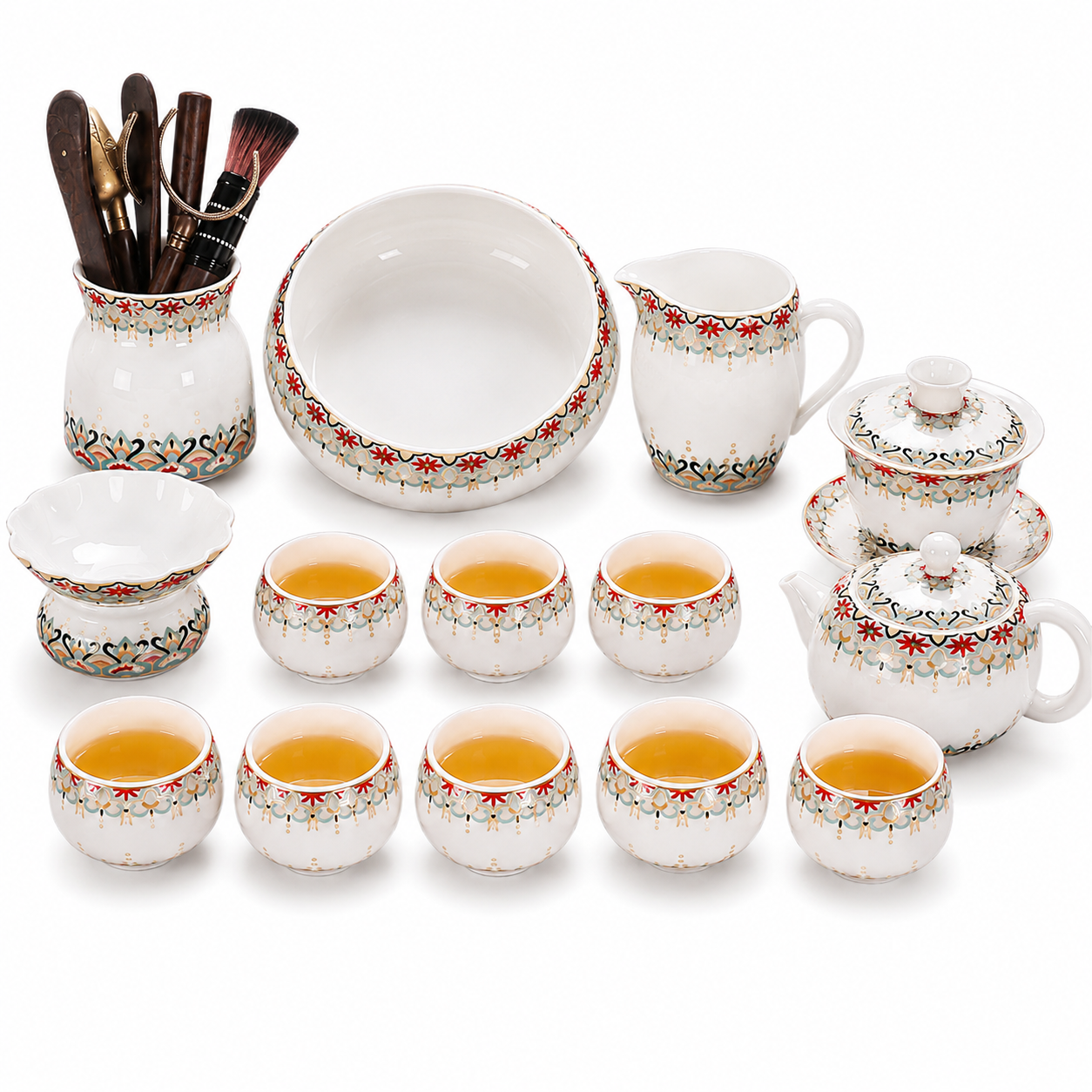 Imperial Floral Porcelain Gongfu Tea Ceremony Set™