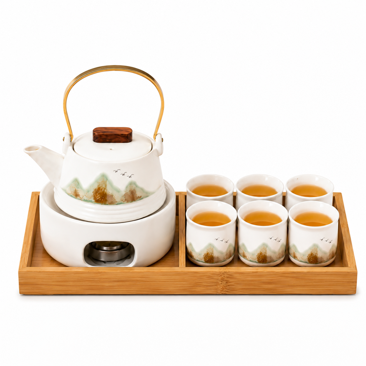 Mountain Serenity Warming Tea Set | Ceramic Tea Gift Set