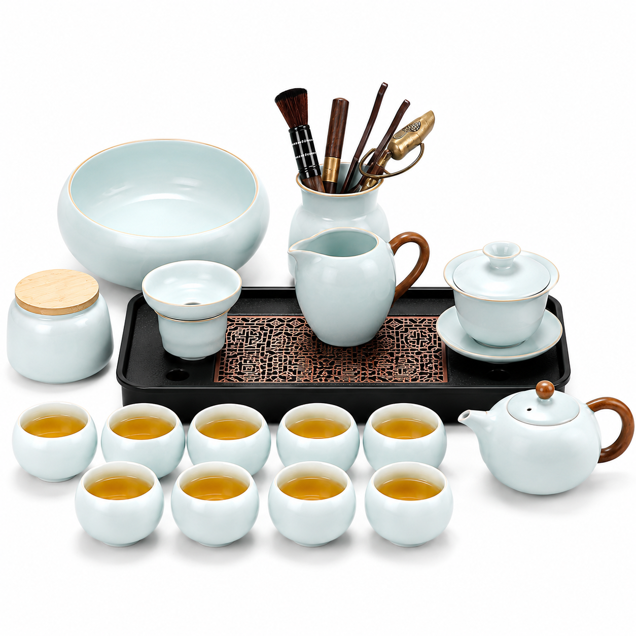 Celadon Serenity Porcelain Gongfu Tea Ceremony Set™