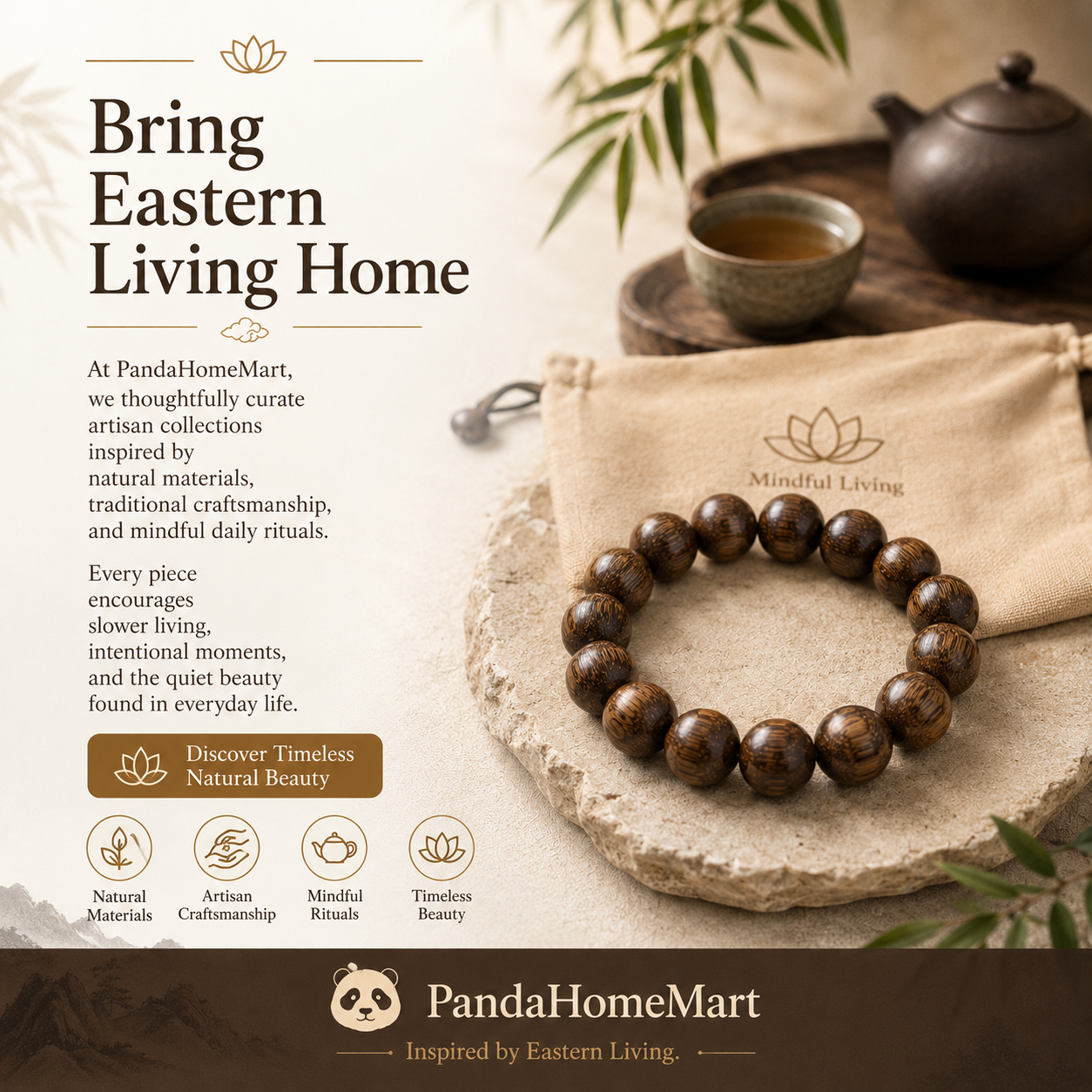 Natural Sandalwood Bracelet