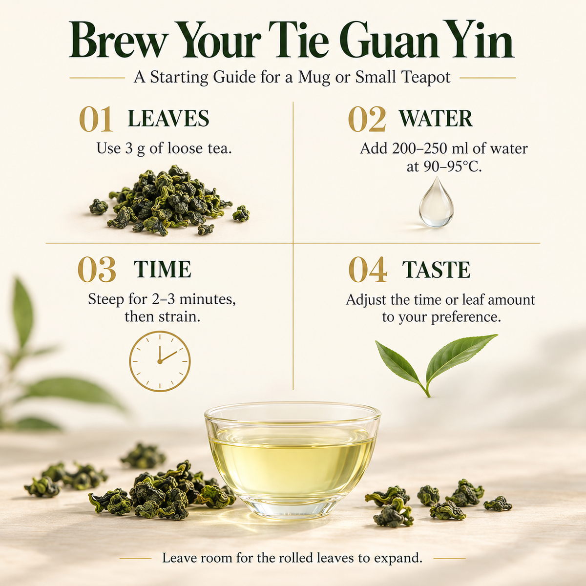 Premium Anxi Tie Guan Yin Oolong Tea – Te Ji 200 g