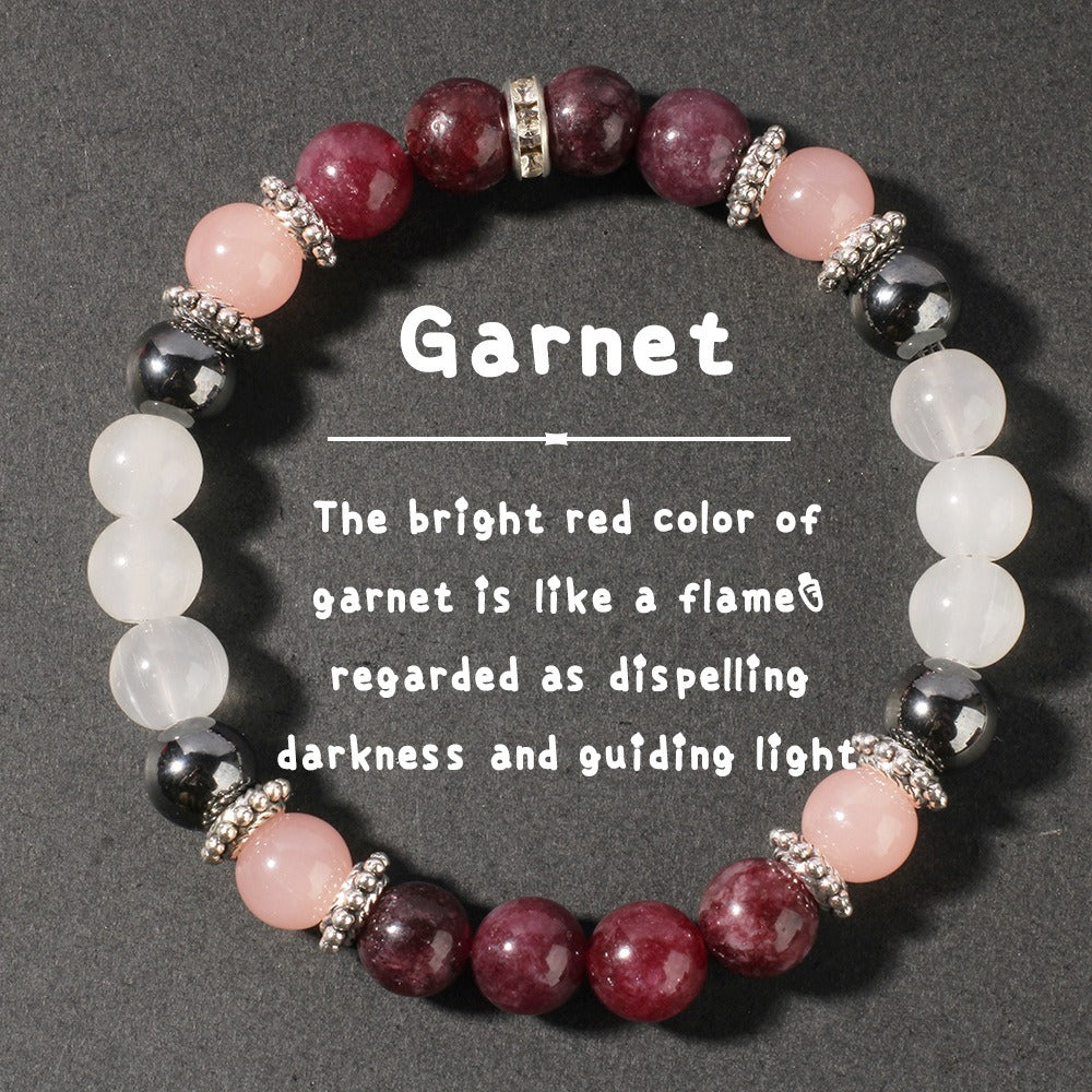 Garnet Protection & Emotional Strength Bracelet™ | Courage & Wellness Jewelry