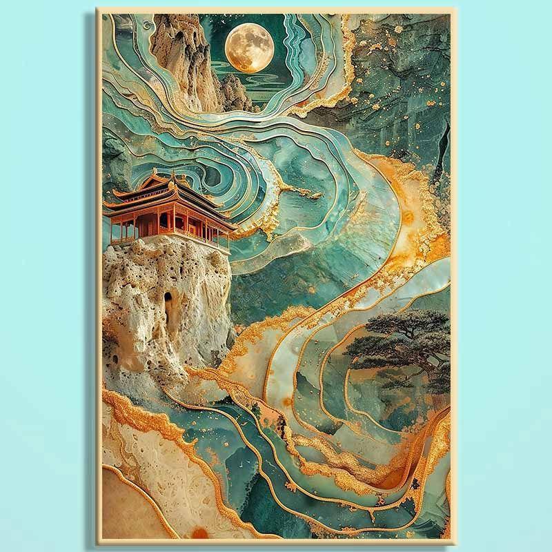 Dream Of Dunhuang Wooden Jigsaw Puzzle – Chinese Fantasy Art Puzzle, Silk Road Inspired Wooden Puzzle, Oriental Wall Decor For Adults