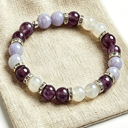 Lavender Serenity Bracelet™ | Crystal Bracelet for Peace & Emotional Balance