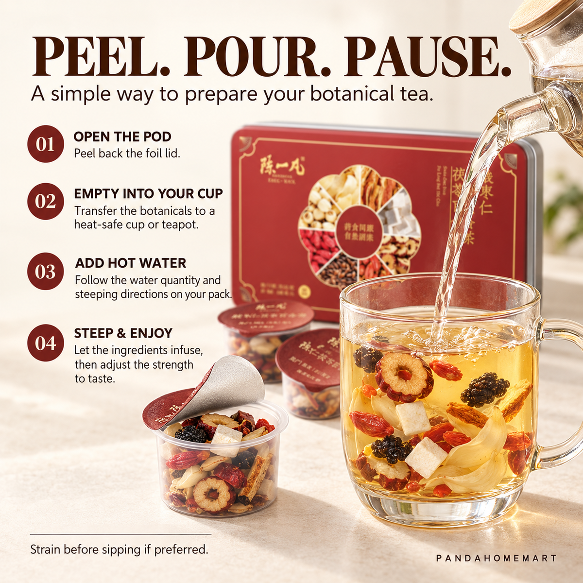 Sour Jujube Seed, Lily & Poria Tea Pods™