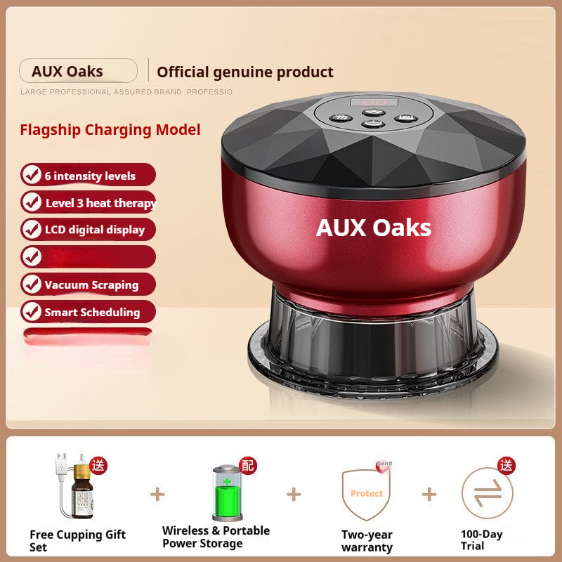 G519A Top Edition Wireless Red LCD Electric Massager with Smart Timer