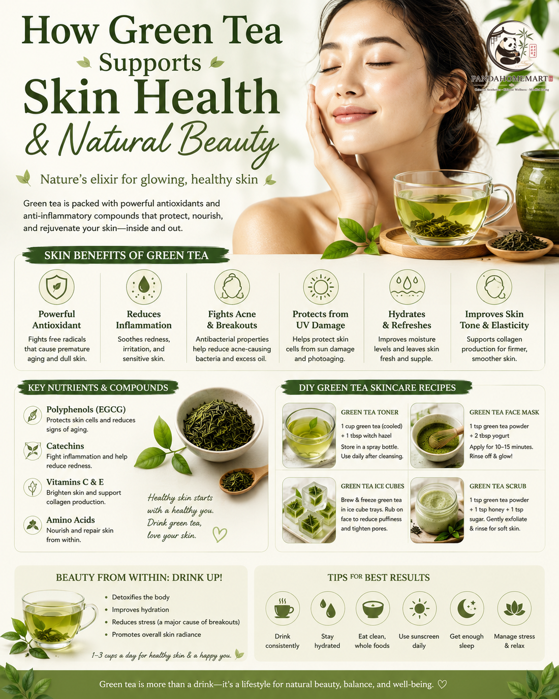 How Green Tea Supports Skin Health & Natural Beauty