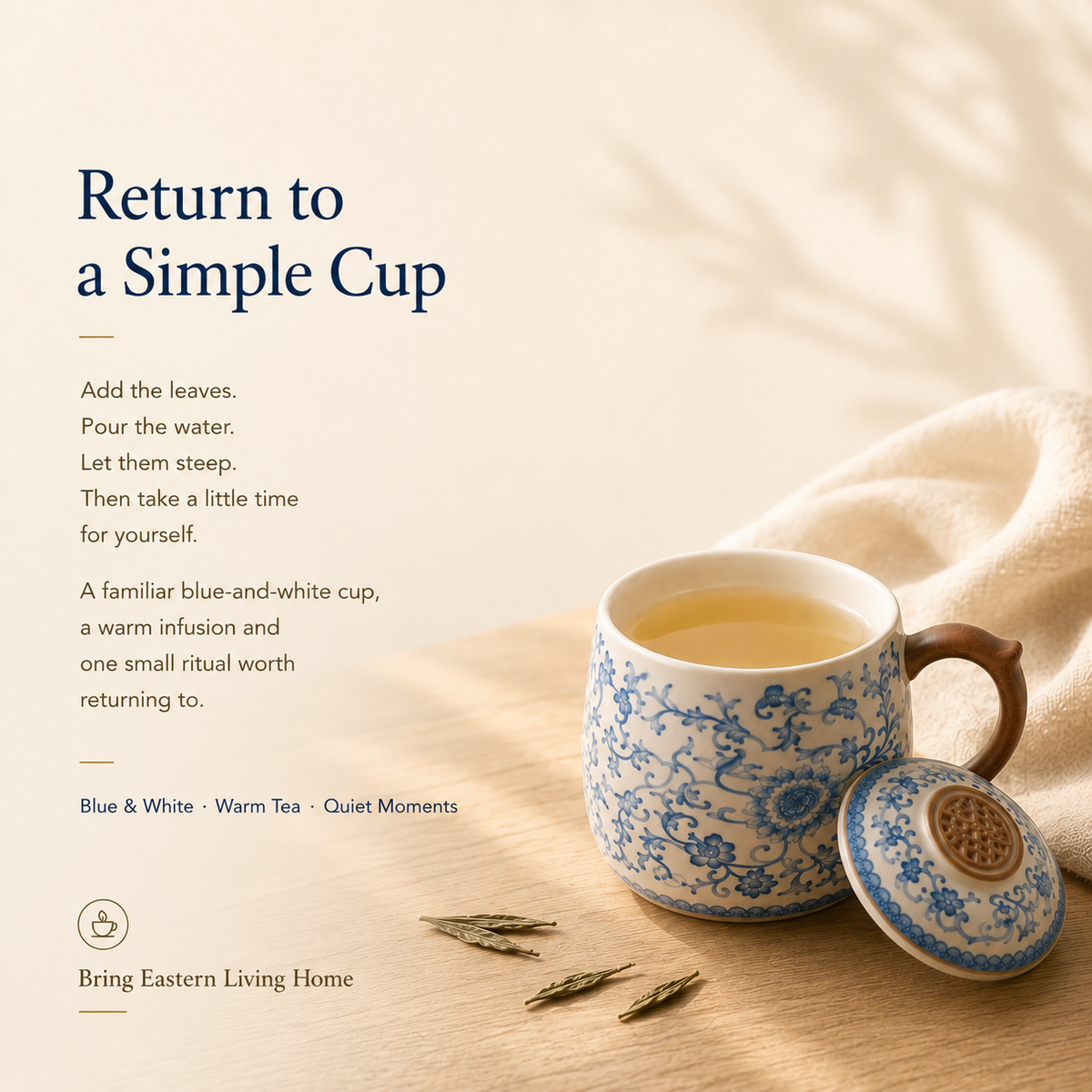 Blue Blossom Infuser Mug – 400 mL