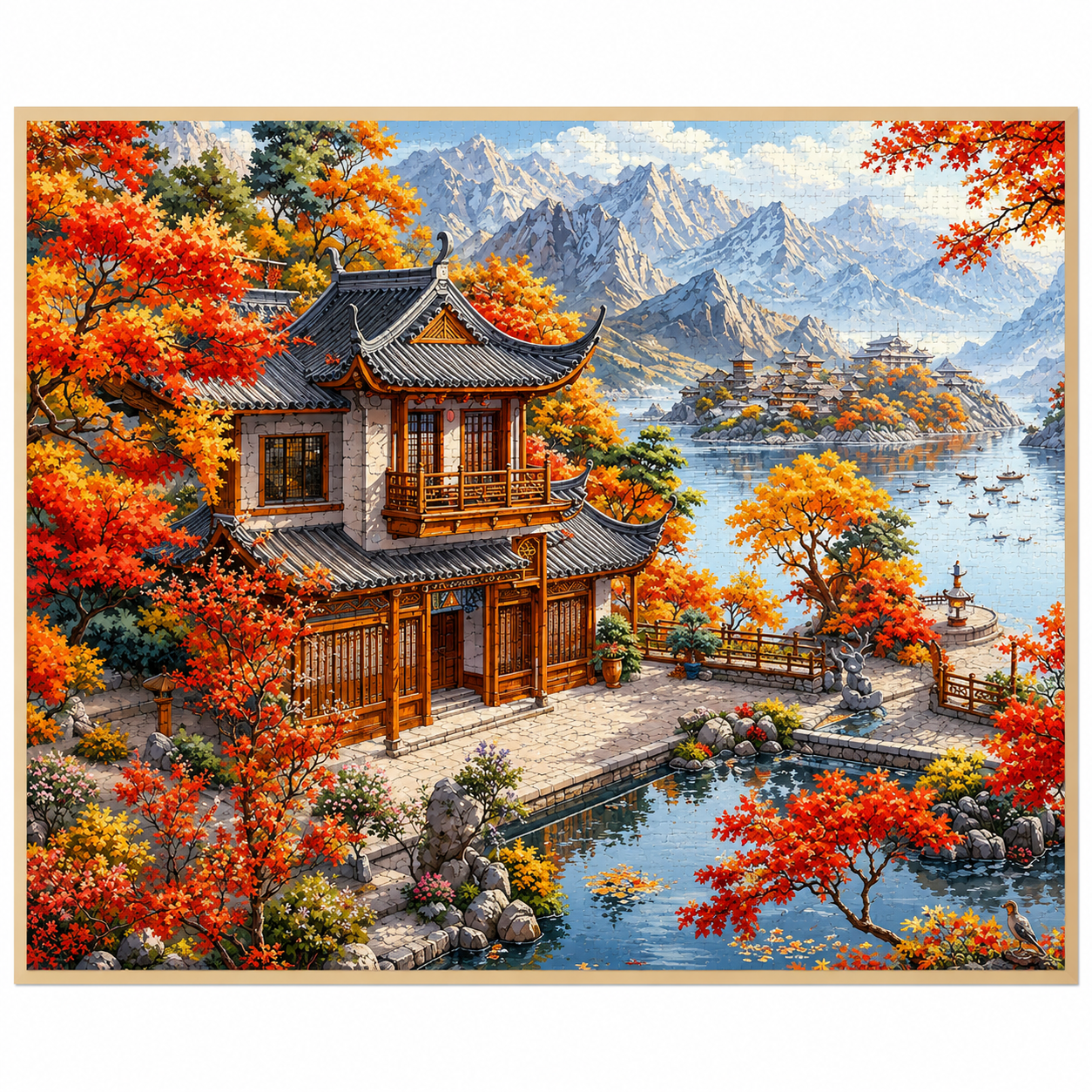Four Seasons of Serenity™ Collection Eastern Garden Art Puzzle Collection