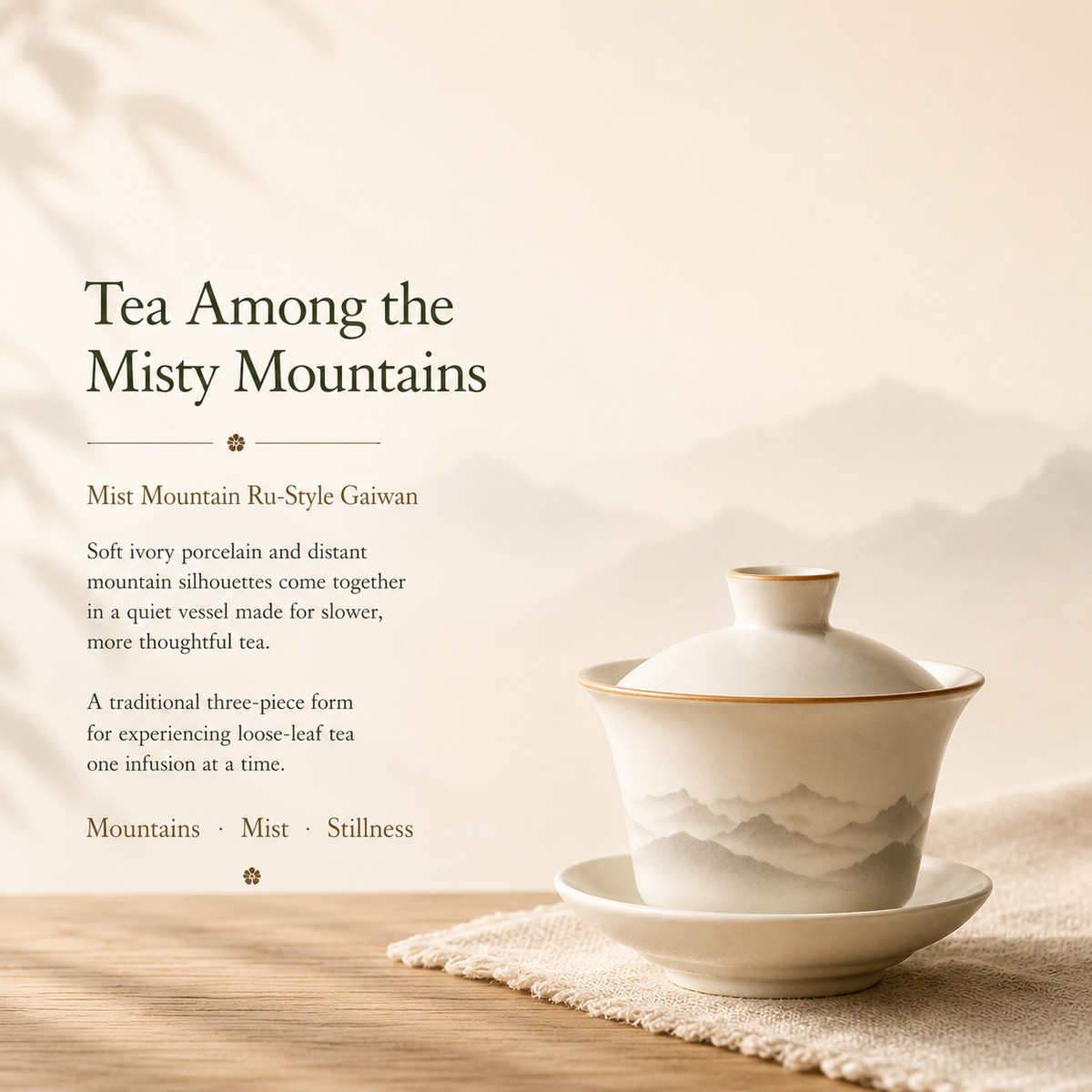 Misty Mountain Ru Ware Gaiwan – 160 mL