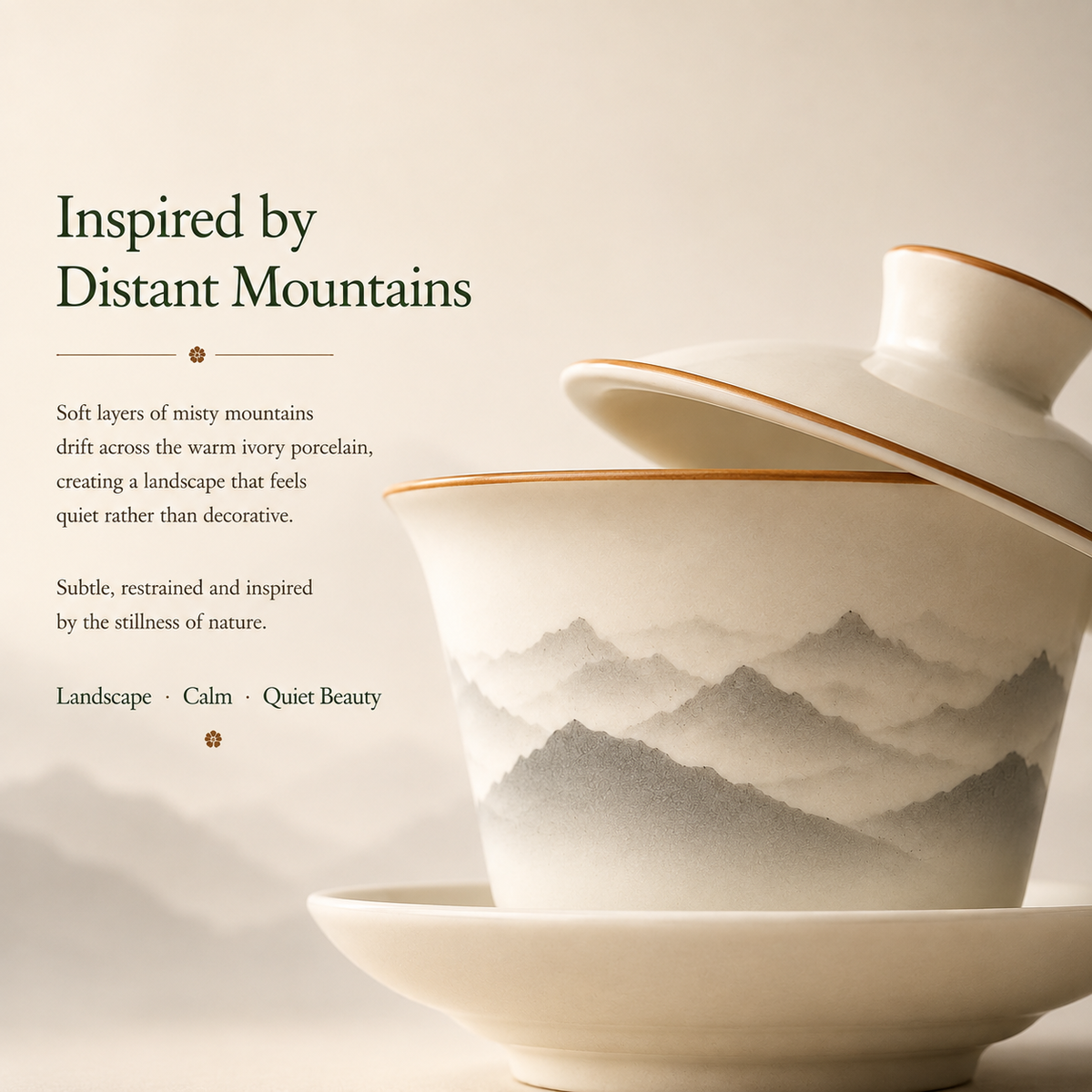 Misty Mountain Ru Ware Gaiwan – 160 mL