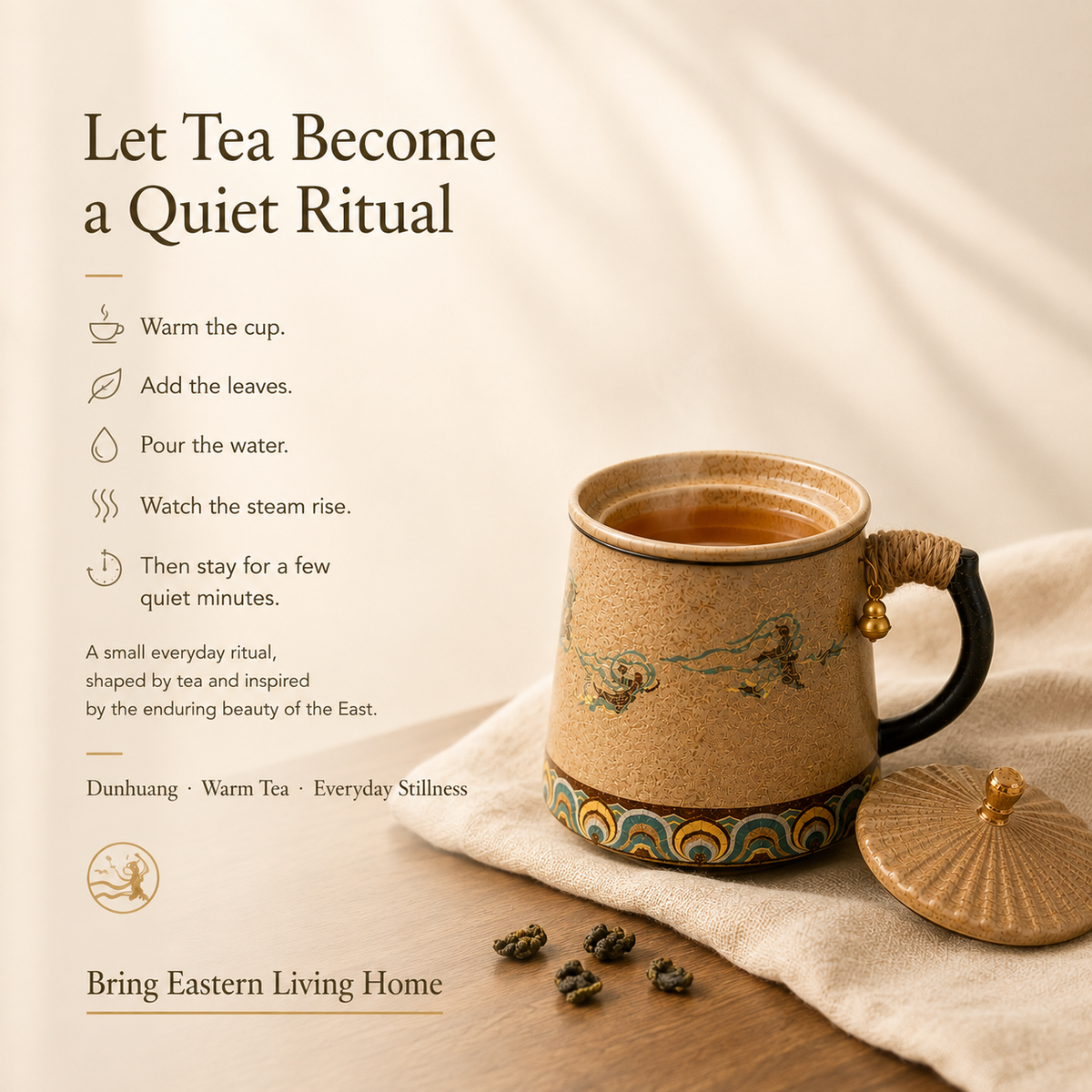 Dunhuang Flying Apsara Infuser Mug – 360 mL