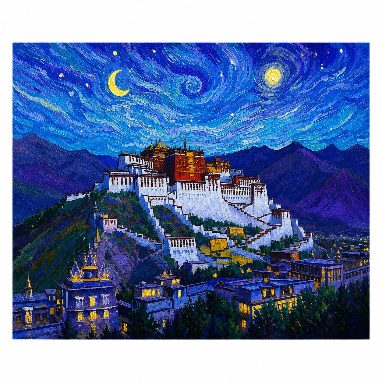 Potala Palace Under the Eternal Sky™ Collection 8 Breathtaking Journeys Through Sacred Architecture, Himalayan Beauty & Mindful Wonder