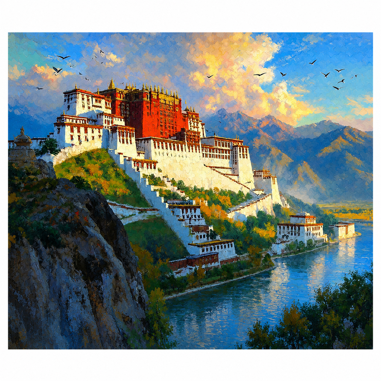 Potala Palace Under the Eternal Sky™ Collection 8 Breathtaking Journeys Through Sacred Architecture, Himalayan Beauty & Mindful Wonder