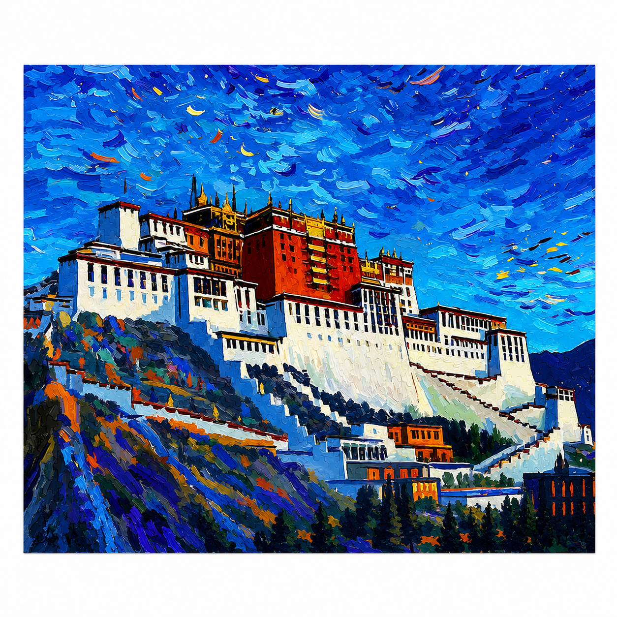 Potala Palace Under the Eternal Sky™ Collection 8 Breathtaking Journeys Through Sacred Architecture, Himalayan Beauty & Mindful Wonder