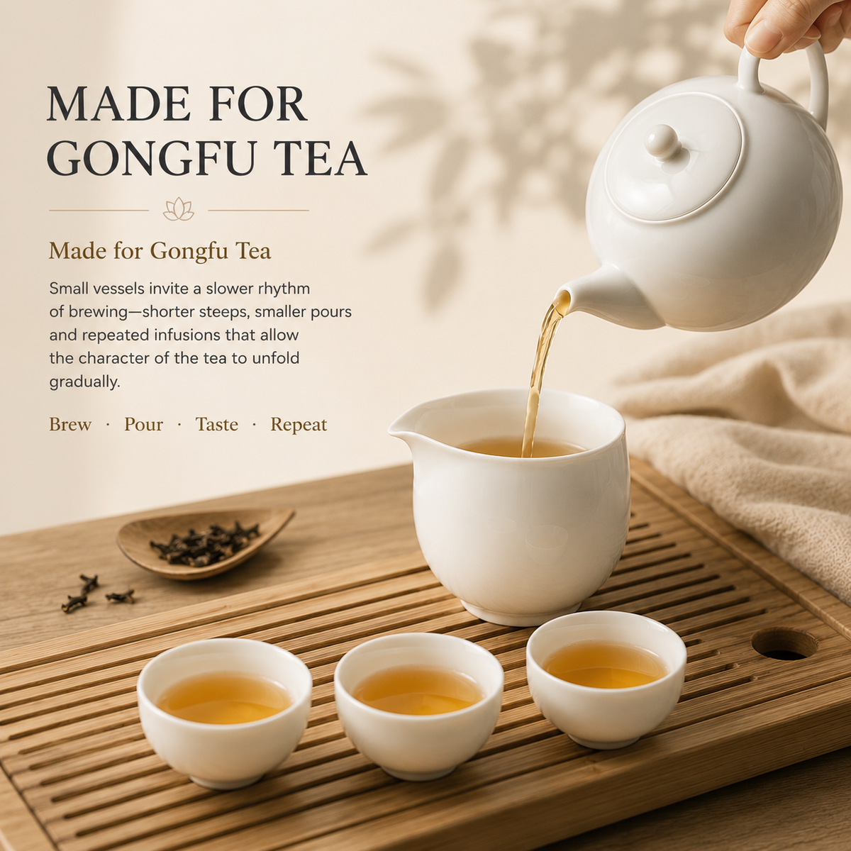 Jade White Porcelain Gongfu Tea Set – Complete Tea Set