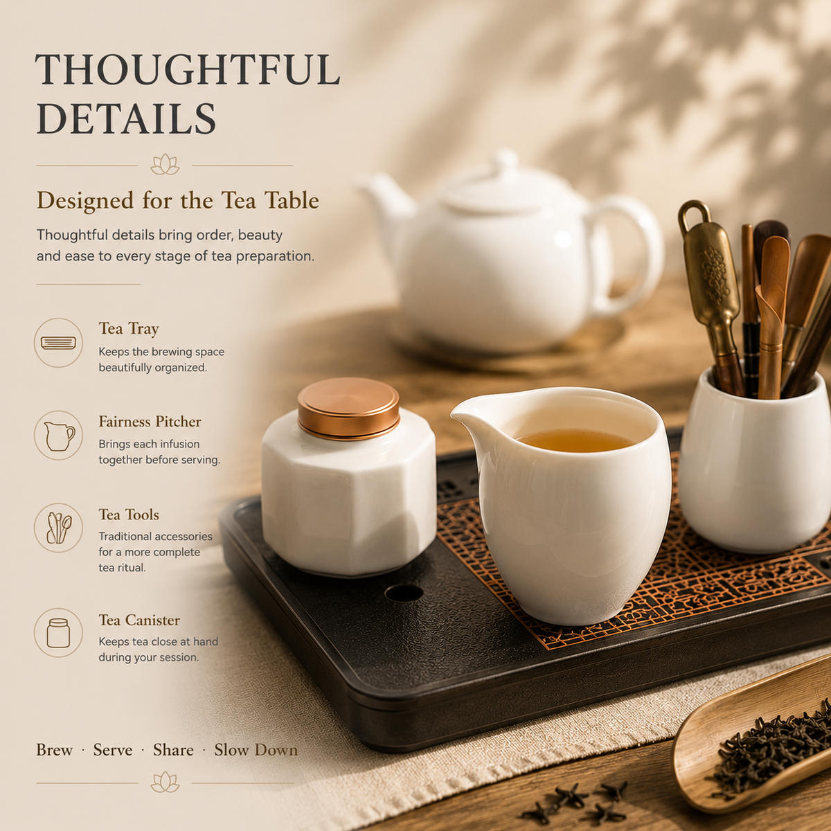 Jade White Porcelain Gongfu Tea Set – Complete Tea Set