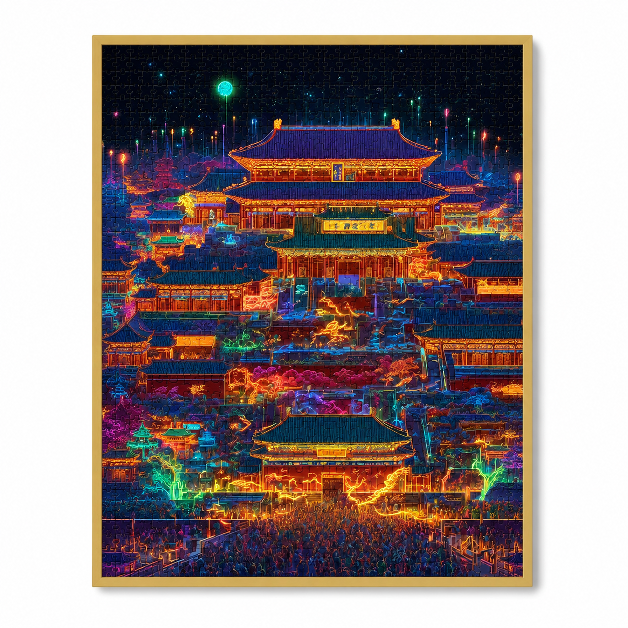 Dream Lantern Cities™ Collection Eastern Fantasy Wooden Puzzle Collection for Mindful Living