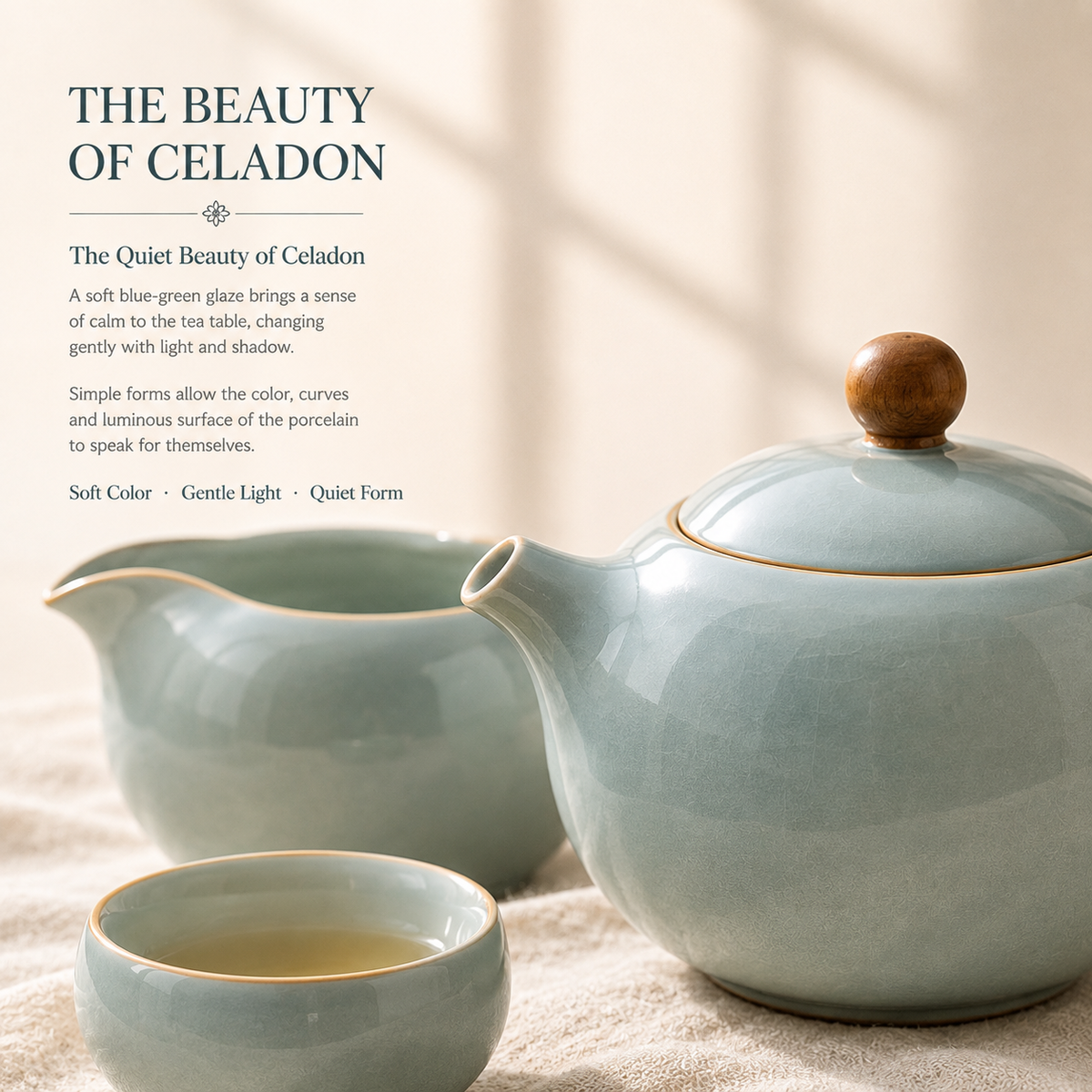 Celadon Serenity Porcelain Gongfu Tea Ceremony Set™