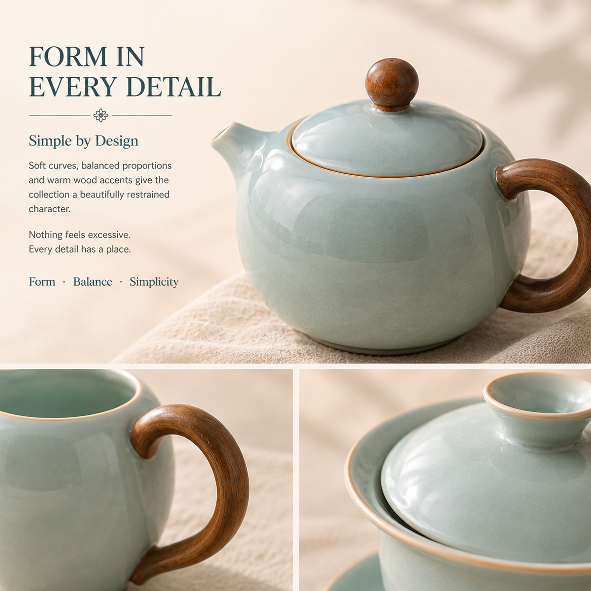 Celadon Serenity Porcelain Gongfu Tea Ceremony Set™
