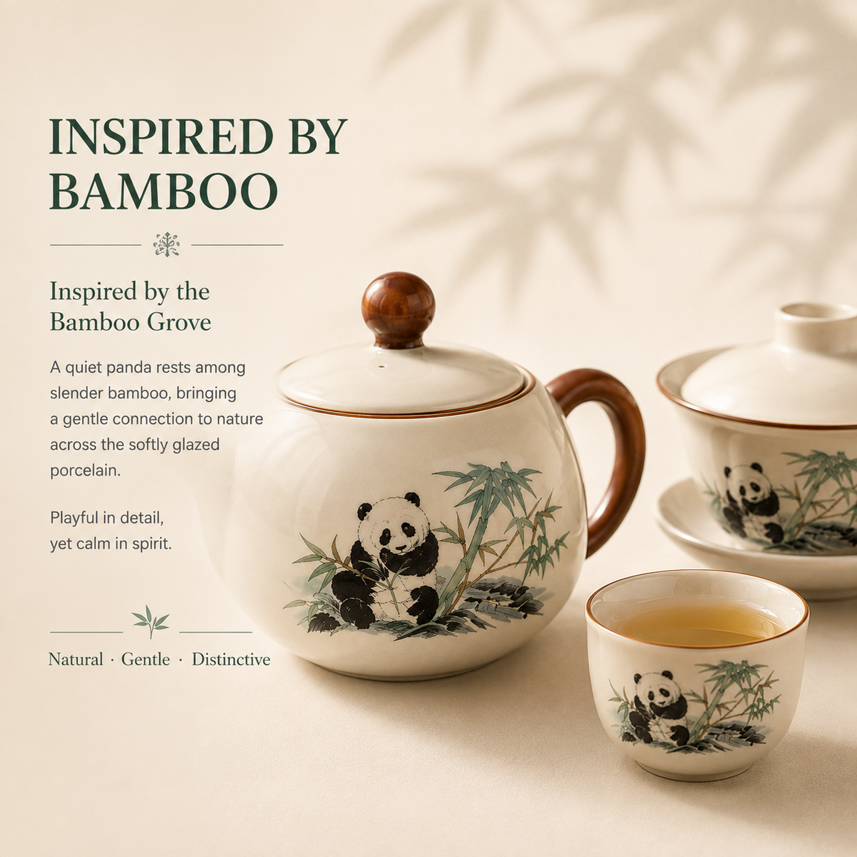 Panda &Bamboo Ru Ware Gongfu Tea Set – Complete Tea Set