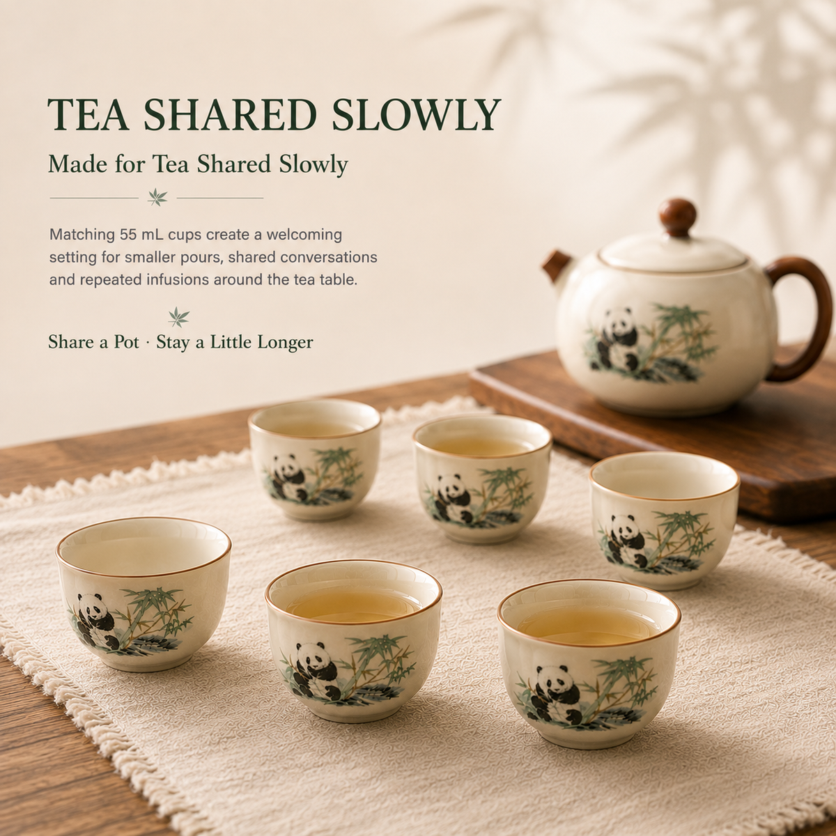 Panda &Bamboo Ru Ware Gongfu Tea Set – Complete Tea Set