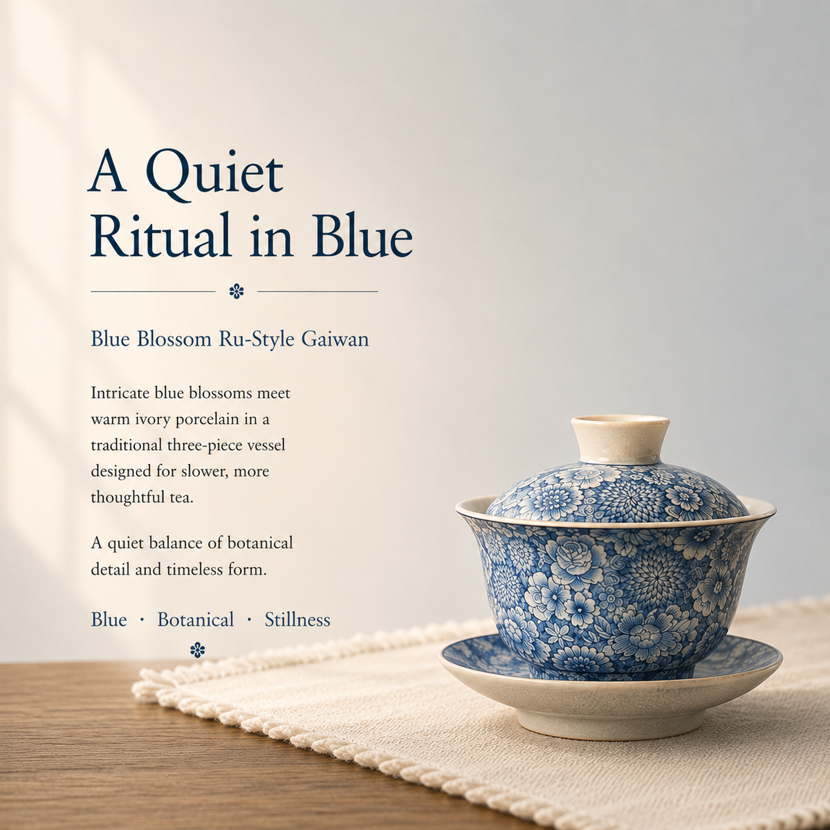 Blue Blossom Gaiwan – 150 mL