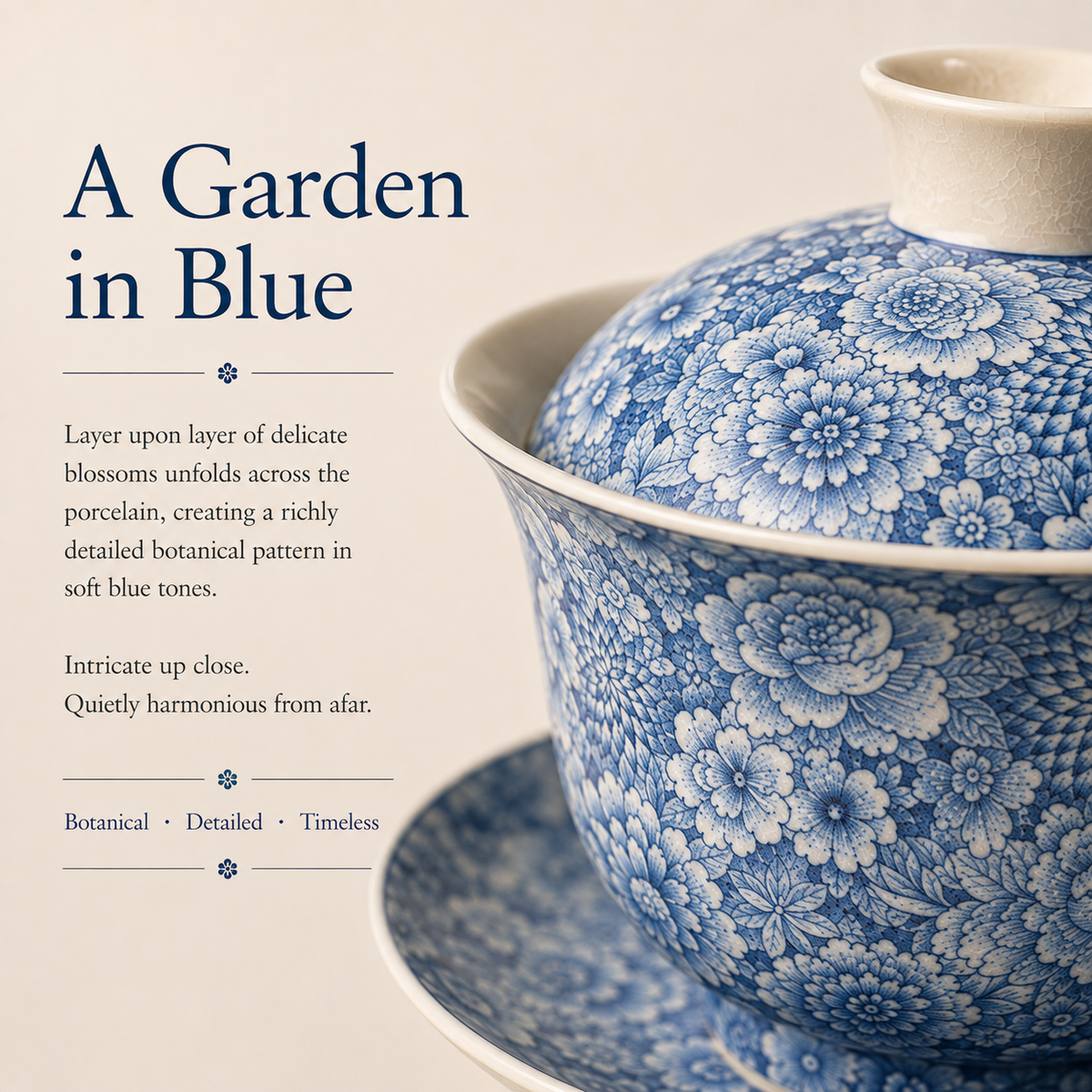 Blue Blossom Gaiwan – 150 mL