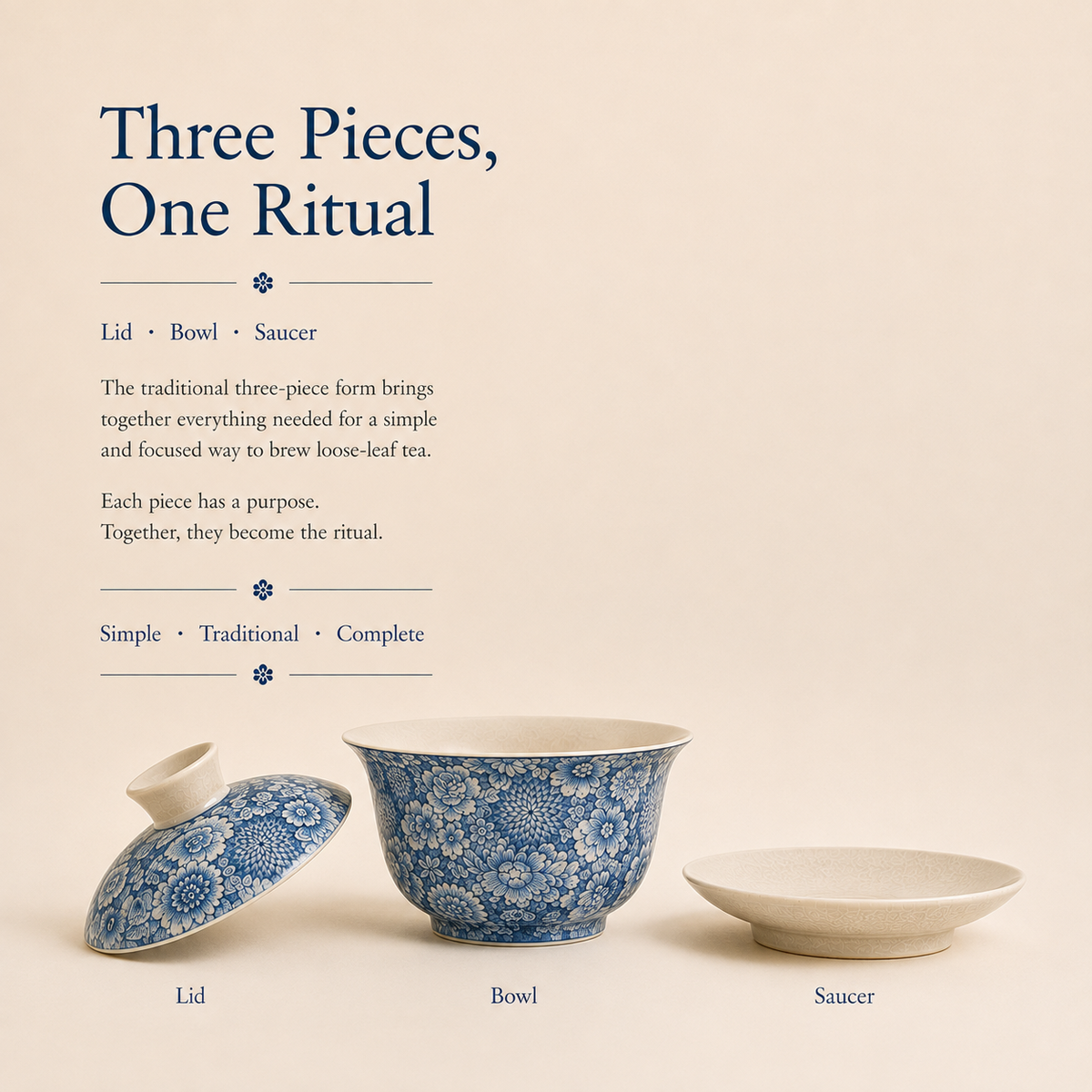 Blue Blossom Gaiwan – 150 mL
